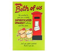 UK Greetings Funny Birthday Card for Him or Her - Card from The Both of Us - Sent from a Couple Card - Fun Card, Green