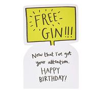 UK Greetings Funny Birthday Card - Gin Birthday Card - Friend Birthday Card - Birthday Card for Her