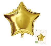 UK Greetings | Gold Star Foil Balloon | Inflate With Air or Helium