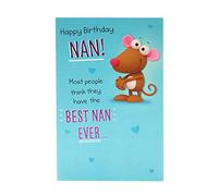 UK Greetings - Happy Birthday Nan! Best Nan Ever Funny Birthday Greeting Card Humour