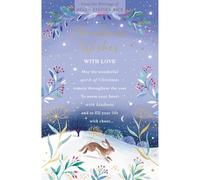 UK Greetings Helen Steiner Rice Christmas Card Blessings From Above Religious Xmas Greetings - Christmas Card Traditional Message, Festive Design, Thoughtful Gift, Cherish, Joy, Winter Hare