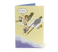 UK Greetings Humorous Birthday Card - If Only - Shadow at the Beach (345532)