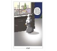 UK Greetings Humour Christmas Card - Snowmen 'They're Eating Noses', Multi, 121 X 184 MM
