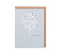 UK Greetings | In Sympathy Card | Blue Design | With Envelope