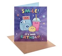 UK Greetings | Kid's Birthday Card | Kawaii Smile Fun Birthday Design