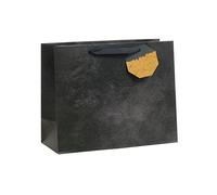 UK Greetings | Large Gift Bag for Him/Her/Friend | Party Bags for Presents | Birthdays/Weddings/Congratulations/Valentine's Day/Mother's Day | Black Design | 33 x 26.7 x 13.7 cm