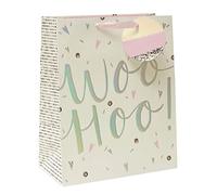 UK Greetings Large Gift Bag for Him/Her/Friend - For Weddings, Congratulations & Other Events - Woo Hoo Design