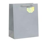 UK Greetings Large Gift Bag for Him/Her/Friend - For Birthdays, Thank You & Other Events - Silver Design