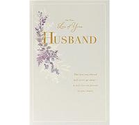 UK Greetings Loss of Husband Sympathy Card - Peaceful Design, yellow|white, 137x210mm