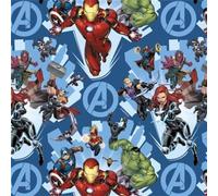 UK Greetings | Marvel Avengers 2m Wrapping Paper for Him/Her/Friend | Gift wrap for Presents | Birthdays/Weddings/Christmas | Iron Man Captain America Thor Hulk Black Widow Hawkeye Design | 200 x 70cm