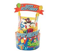 UK Greetings Marvel Avengers Birthday Card for Him/Boy - Pop-Up Cake Design