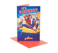 UK Greetings | Marvel Spider-Man Birthday Card for Him/Boy | Happy Birthday Gifts | Him, Boys, Men | Birthday Time Design | With Envelope | 155 x 235 mm