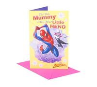 UK Greetings Marvel Spiderman Mother's Day Card from Son - Hero Design