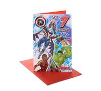 UK Greetings | Marvel The Avengers 7th Birthday Card | Awesome Design