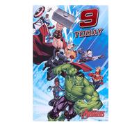 UK Greetings Marvel The Avengers 9th Birthday Card for Him/Boy - Hero Design