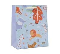 UK Greetings | Medium Gift Bag for Baby Boy/New Parents | Animals Design