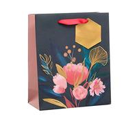 UK Greetings Medium Gift Bag for Her/Friend - Floral Design