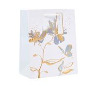 UK Greetings | Medium Gift Bag - From The Camden Collection | Party Bags for Presents | Birthdays/Weddings/Christmas | Foil Floral Design | 19cm x22.9cm x 8.9cm