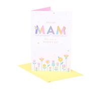 UK Greetings | Mother's Day Card for Mam | Floral Design | With Envelope