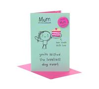 UK Greetings Mother's Day Card for Mum - Drink & Cake Design