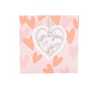 UK Greetings Mother's Day Card for Mum - Keepsake Heart Attachment Design