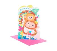 UK Greetings | Mother's Day Card for Mummy from Son | Cheely Monkey Design