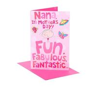 UK Greetings Mother's Day Card for Nana - Bright Cartoon Design