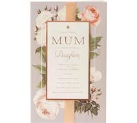 UK Greetings Mother's Day Card from Daughter With Envelope - Beautiful Design