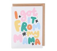 UK Greetings | Mother's Day Card | I Got It From My Mama Design