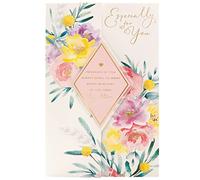 UK Greetings Mother's Day Card With Envelope - Beautiful Floral Design