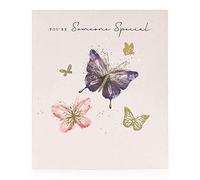 UK Greetings Mother's Day Card With Envelope - Butterfly Design,Pink