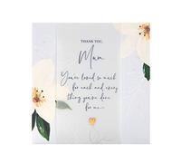 UK Greetings Mother's Day Card With Envelope - Light Flower Design,210x210mm