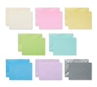UK Greetings | Multipack of 100 Single Panel Blank Cards | Pastel Designs