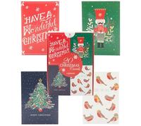 UK Greetings Multipack of 20 Christmas Cards for Him/Her/Friend - 4 Festive Designs