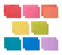 UK Greetings | Multipack of 200 Single Panel Blank Cards | Colourful Design