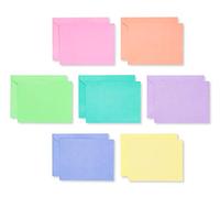 UK Greetings | Multipack of 200 Single Panel Blank Cards | Pastel Designs