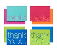 UK Greetings | Multipack of 50 Thank You Cards | Bright Designs