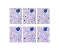 UK Greetings Multipack of 6 Large Gift Bags for Her/Girls - Party Unicorn Design