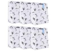 UK Greetings | Multipack of 6 Large Gift Bags for Him/Her/Friend | For Christmas Gifts | Penguin Design | 26.7 x 33 x 13.7 cm