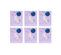 UK Greetings Multipack of 6 Medium Gift Bags for Her/Girls - Party Unicorn Design