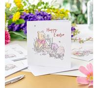 UK Greetings | Multipack of Disney Winnie the Pooh Easter Cards | Easter Card | Winnie the Pooh Design | With Envelope | 14 x 16.5 cm
