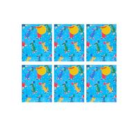 UK Greetings | Multipack of Large Gift Bags for Him/Boys | Party Bags for Presents | Birthdays/Weddings/Father's Day | Party Dinosaur Design | Pack of 6 | 26.7 x 33 x 13.7 cm