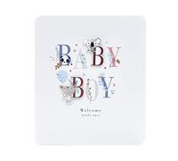 UK Greetings New Baby Boy Card - Cute Letter Design