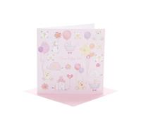 UK Greetings New Baby Girl Card for Him/Her/Friend - Cute Design