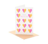 UK Greetings | On our Anniversary Card | Happy Anniversary | Her/Him | Sweet Hearts Design | With Envelope | 12.1x18.4cm