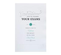 UK Greetings Passing Exams Card For Him/Her/Friend With Envelope - Certificate Style Design