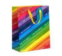 UK Greetings Large Birthday Gift Bag - Rainbow Birthday Gift Bag - Colourful Gift Bag