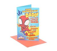 UK Greetings Marvel Spider-Man Father's Day Card for Dad From Son - Little Hero Design