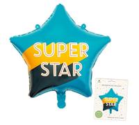 UK Greetings | Super Star Foil Balloon | Inflate With Air or Helium