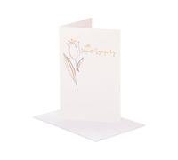 UK Greetings Sympathy Card for Him/Her/Friend - Tulip Design